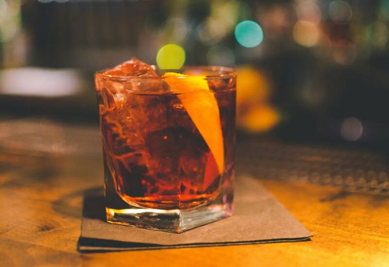 cocktail drink with orange